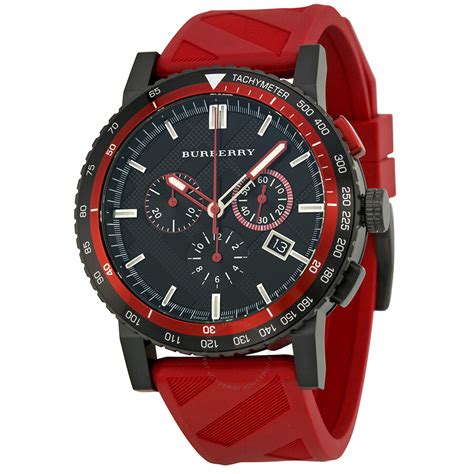 mens red burberry watch|men's Burberry watches on sale.